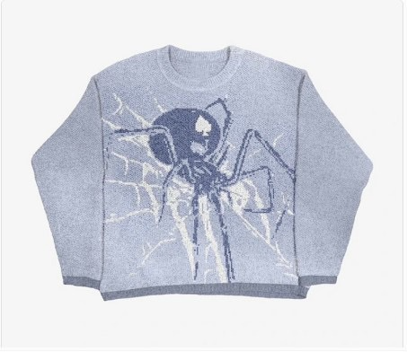 Round Neck Anime Loose Sweater
