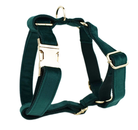 Velvet Fabric Dog Collar for Pets