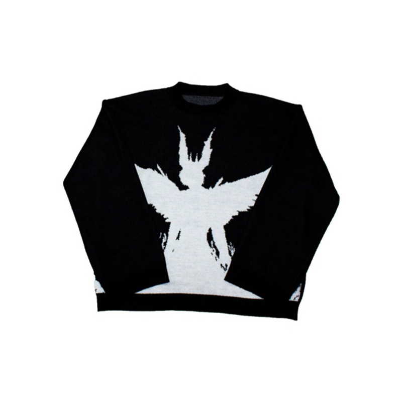 Round Neck Anime Loose Sweater