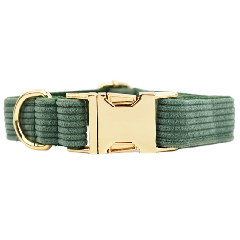 Velvet Fabric Dog Collar for Pets