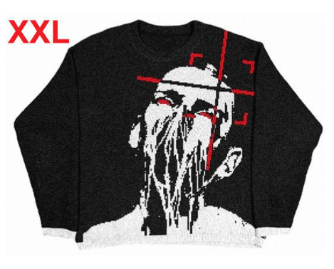 Round Neck Anime Loose Sweater