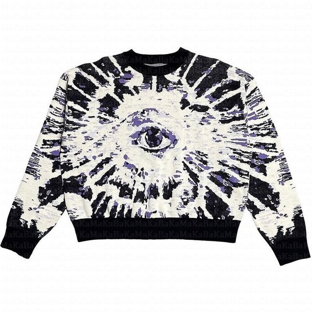 Round Neck Anime Loose Sweater